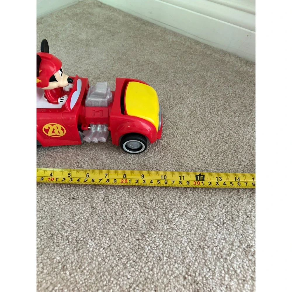 Mickey Mouse Roadster Racer Toy Car‎ Vehicle Red Disney Junior Number 28